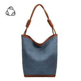 Adeline Tan Large Denim Tote Bag - FINAL