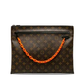 Brown Louis Vuitton Monogram Solar Ray A4 Pochette Clutch Bag