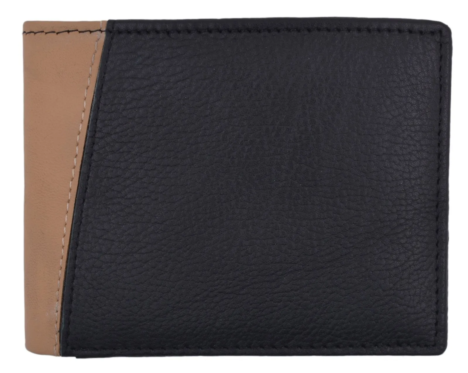 Cavelio Flap-Up ID Credit Card Holder Bifold Men's Premium Leather Wallet 402053