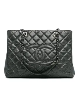 Chanel 19 Caviar Leather Tote Bag