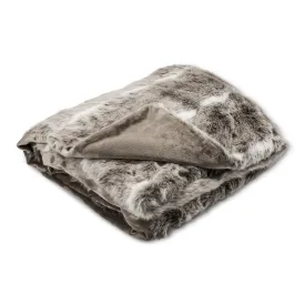 Faux Fur Throw - Taupe