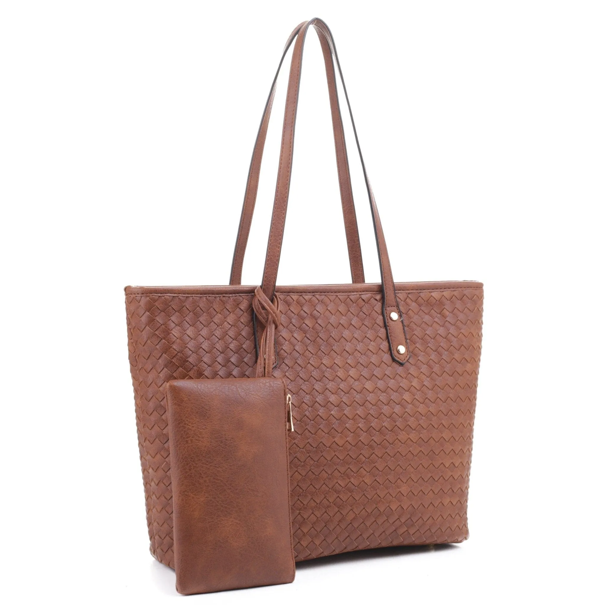 FC20333 Boston Woven Daily Tote With Small Pouch