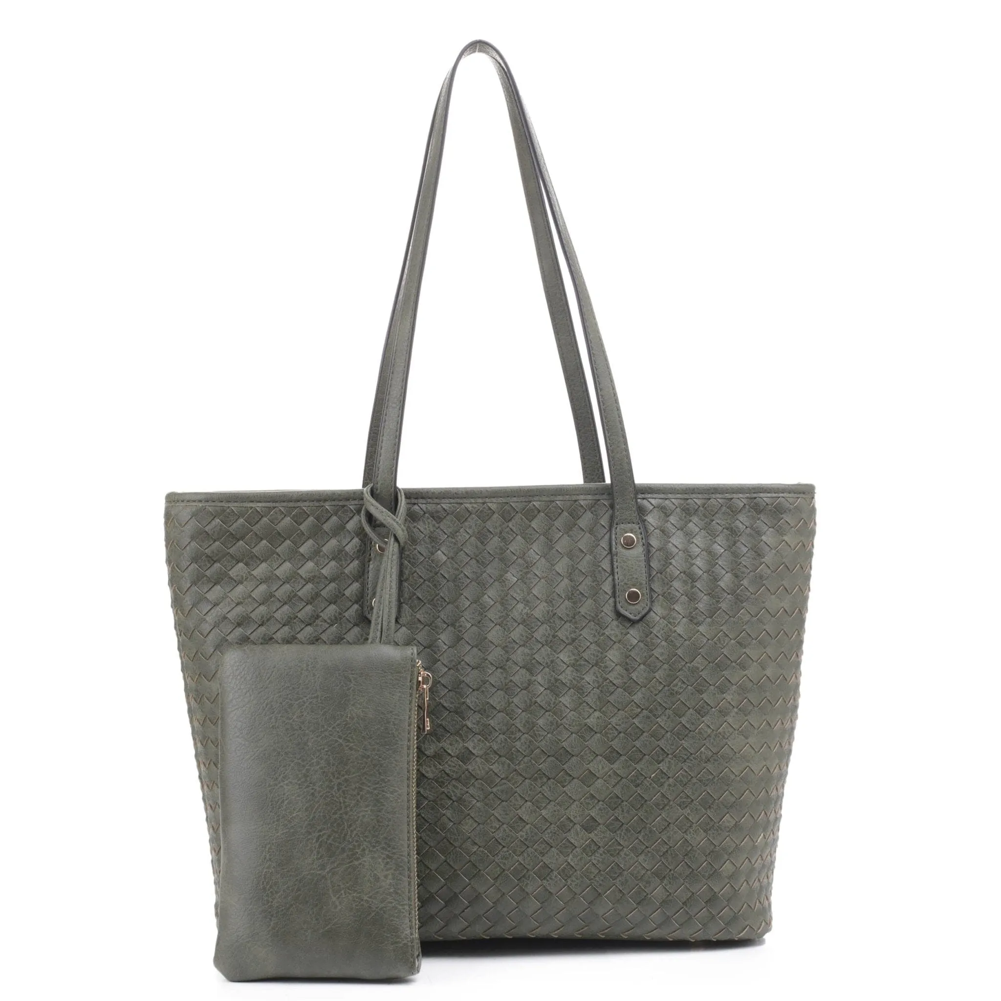 FC20333 Boston Woven Daily Tote With Small Pouch