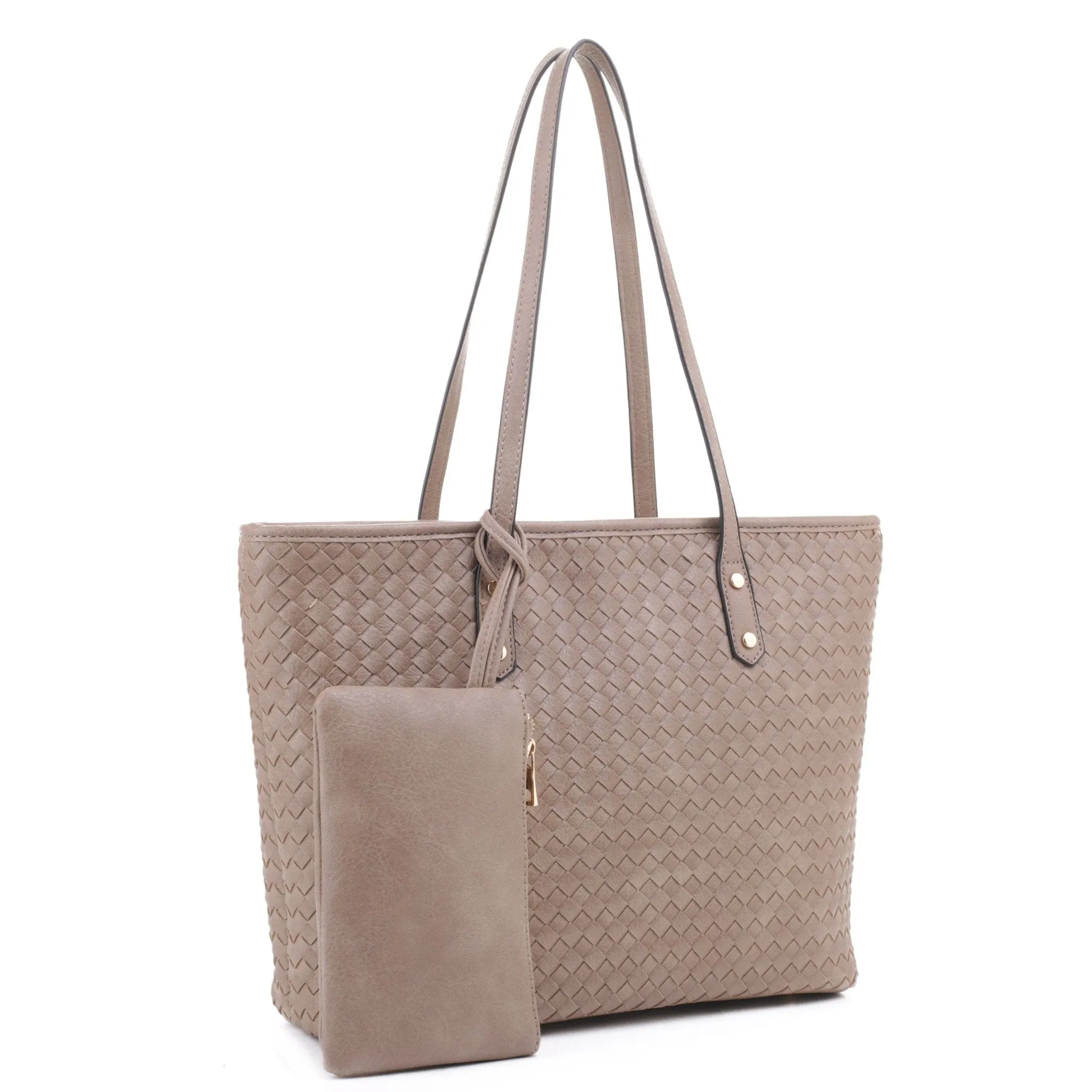 FC20333 Boston Woven Daily Tote With Small Pouch