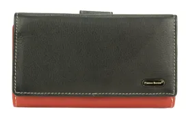 Franco Bonini - 2902 Med Flap wallet w zip around coin - Black Multi