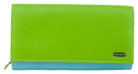 Franco Bonini - 4206 Classic Flap over ladies leather wallet - Pastel Multi