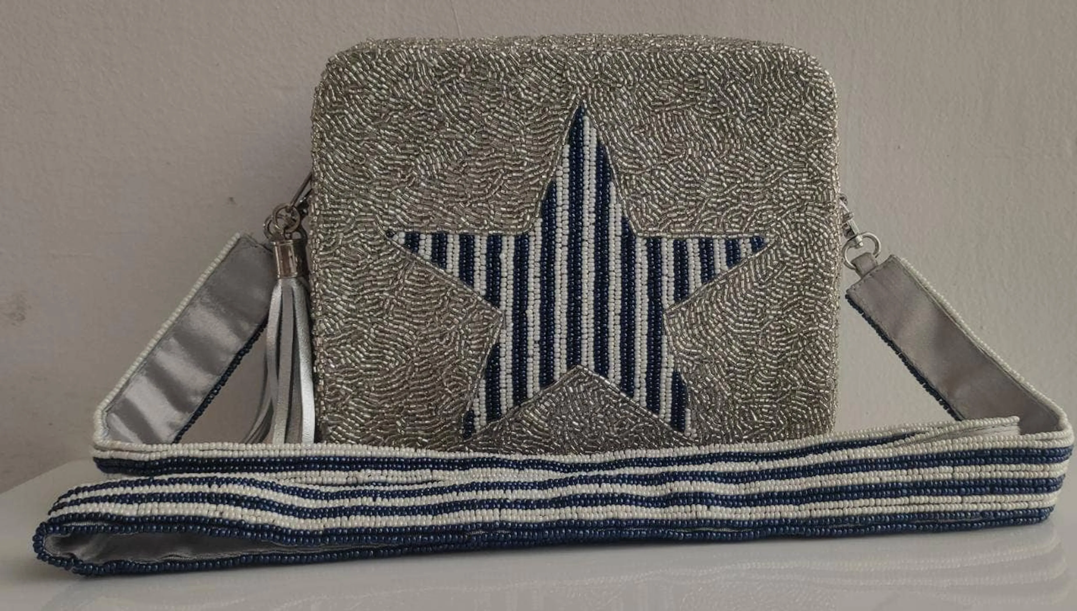 GD Crossbody fully beaded