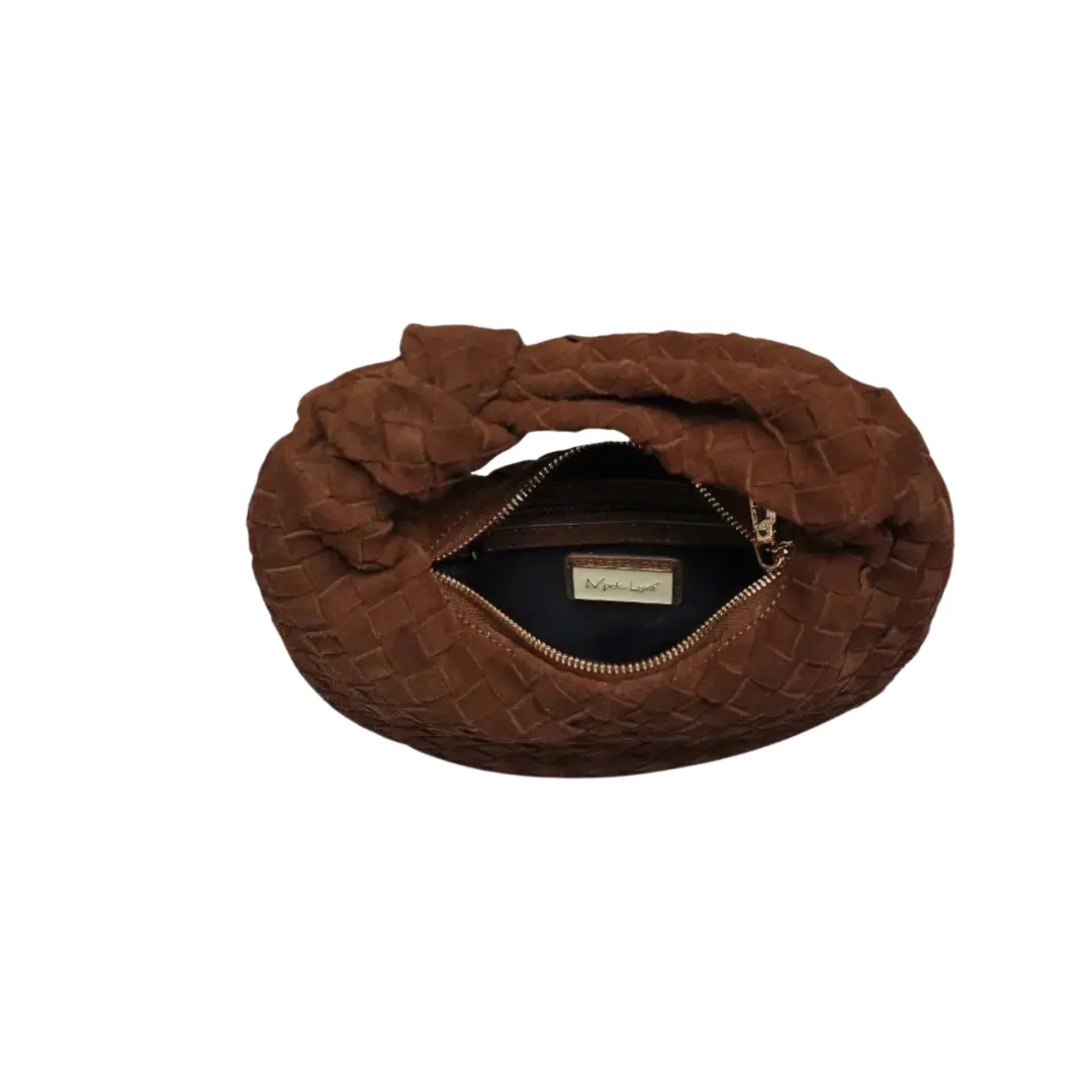 Genuine Suede Caroline Knotted Clutch