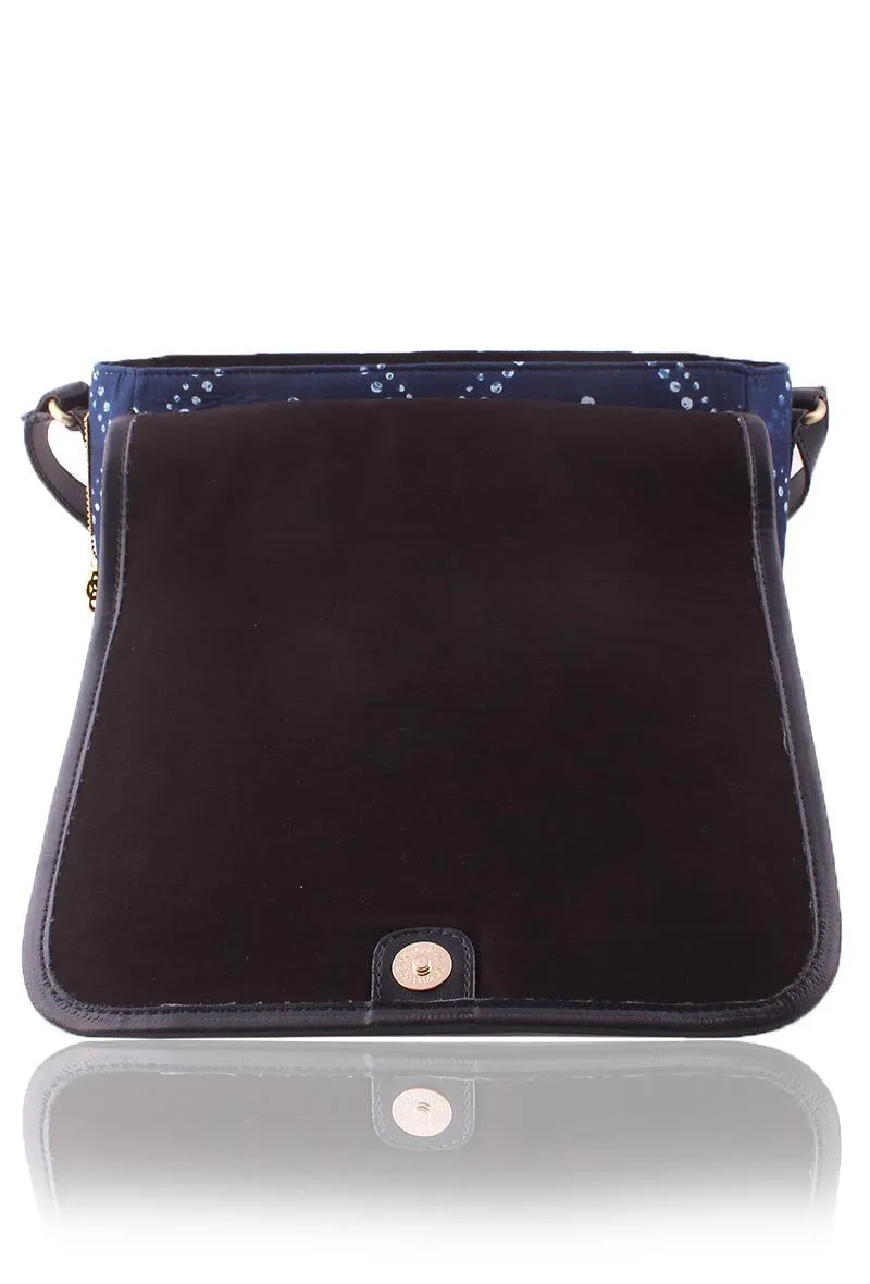 Intricate Royal Blue Sling Bag