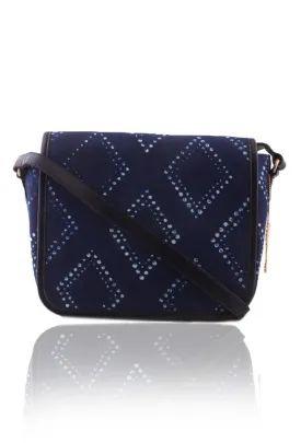 Intricate Royal Blue Sling Bag