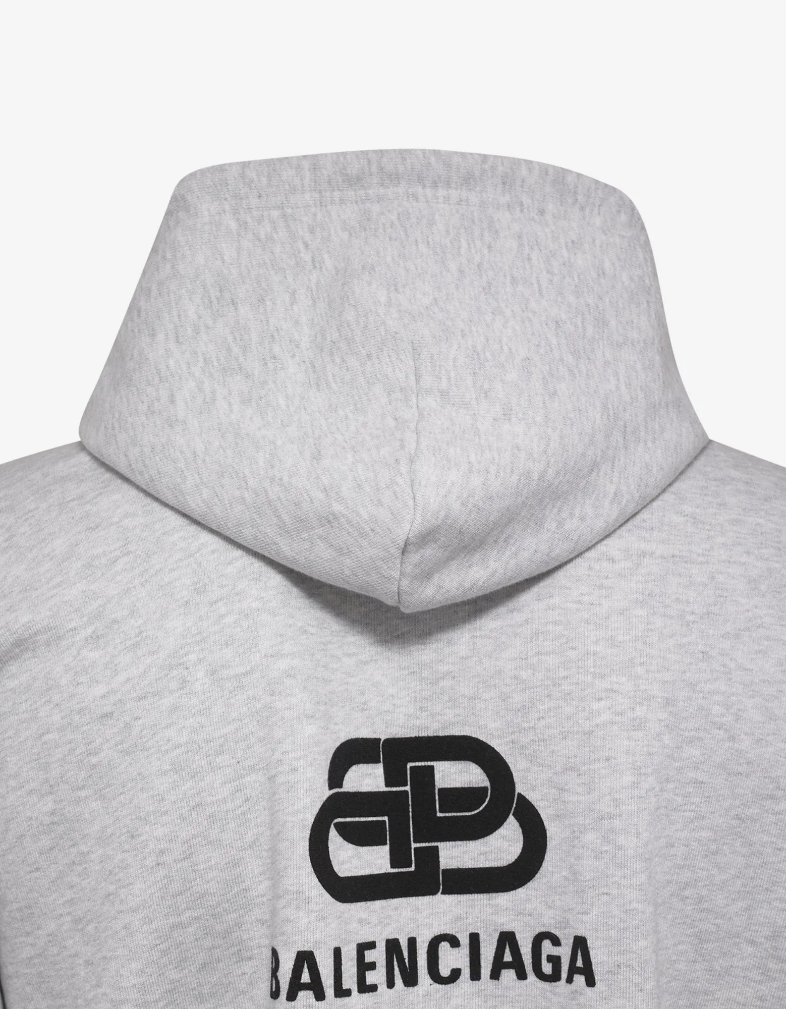 Light Grey Back BB Logo Print Hoodie -