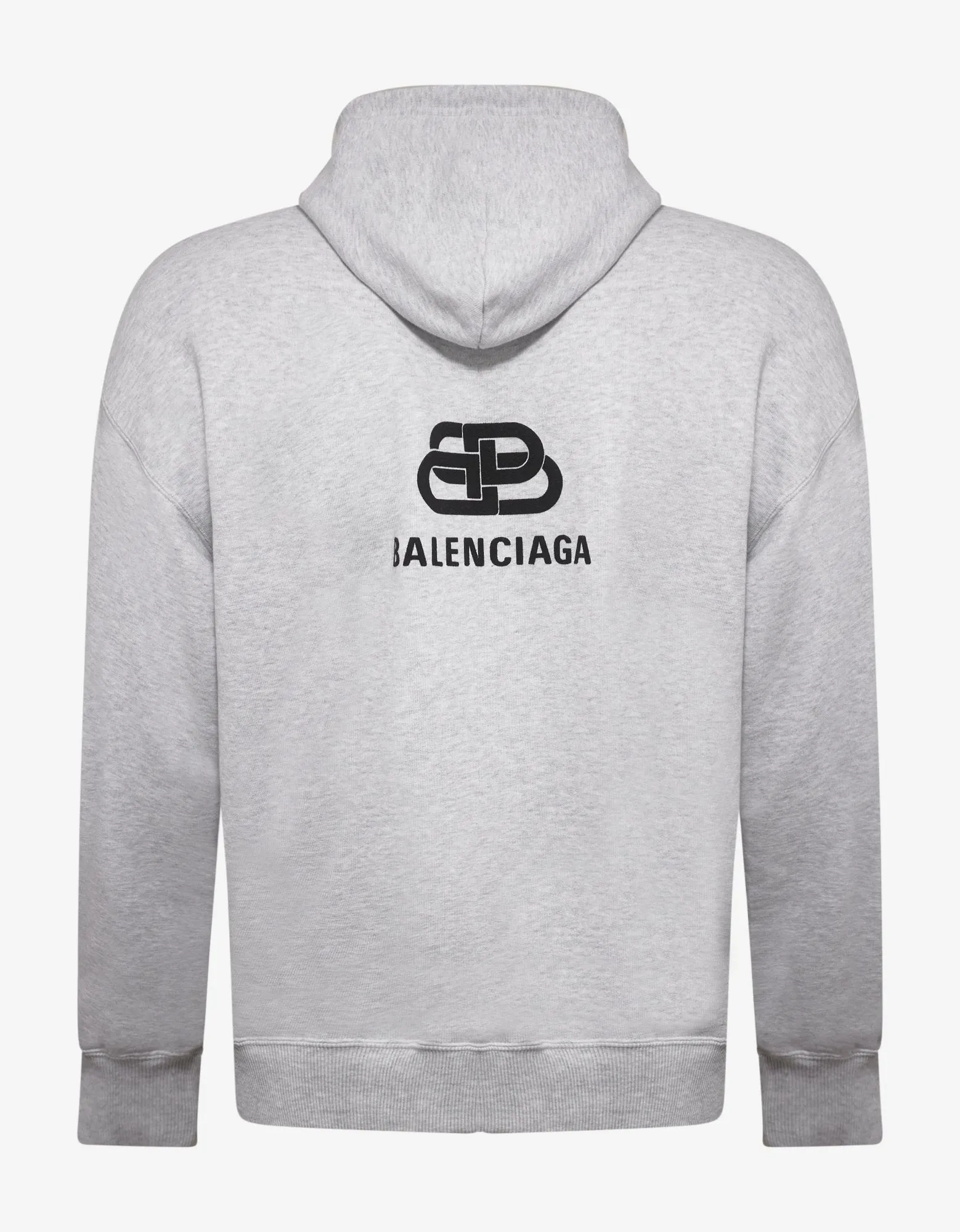 Light Grey Back BB Logo Print Hoodie -