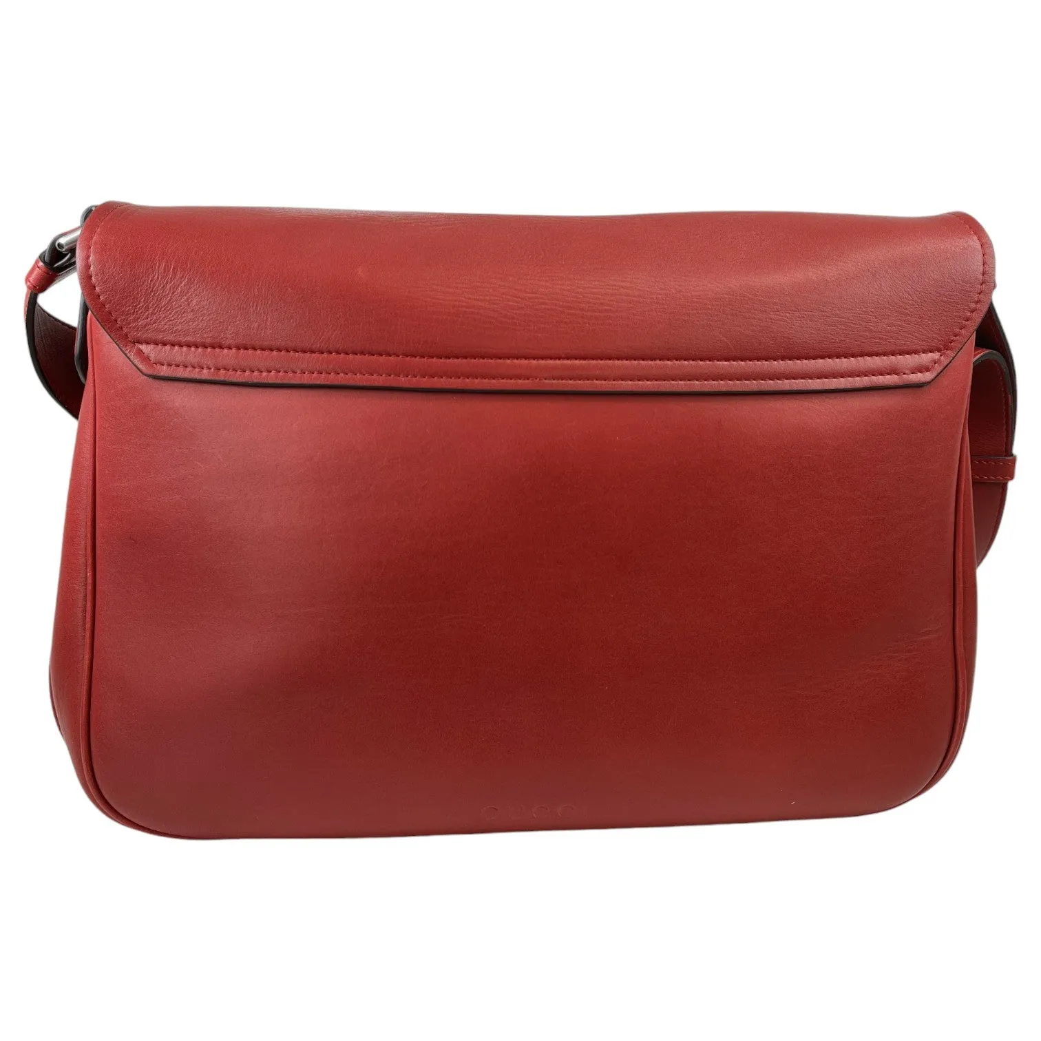 Men's Dionysus Smooth Leather Messenger Bag Burgundy