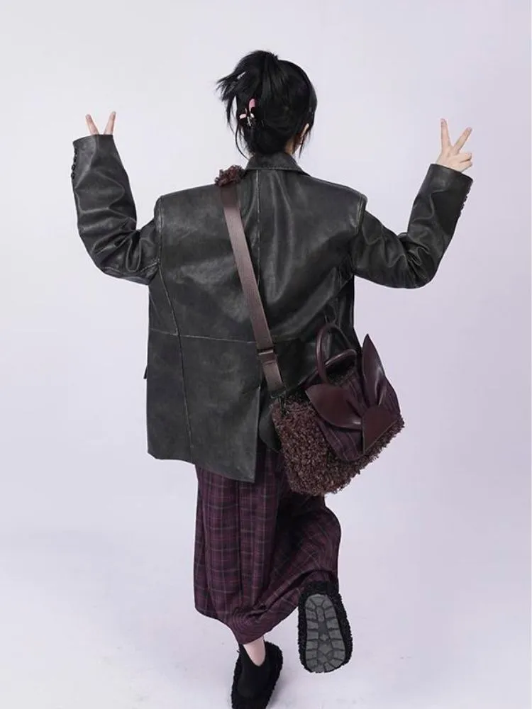 Rabbit large-capacity shoulder Messenger tote bag【s0000003302】