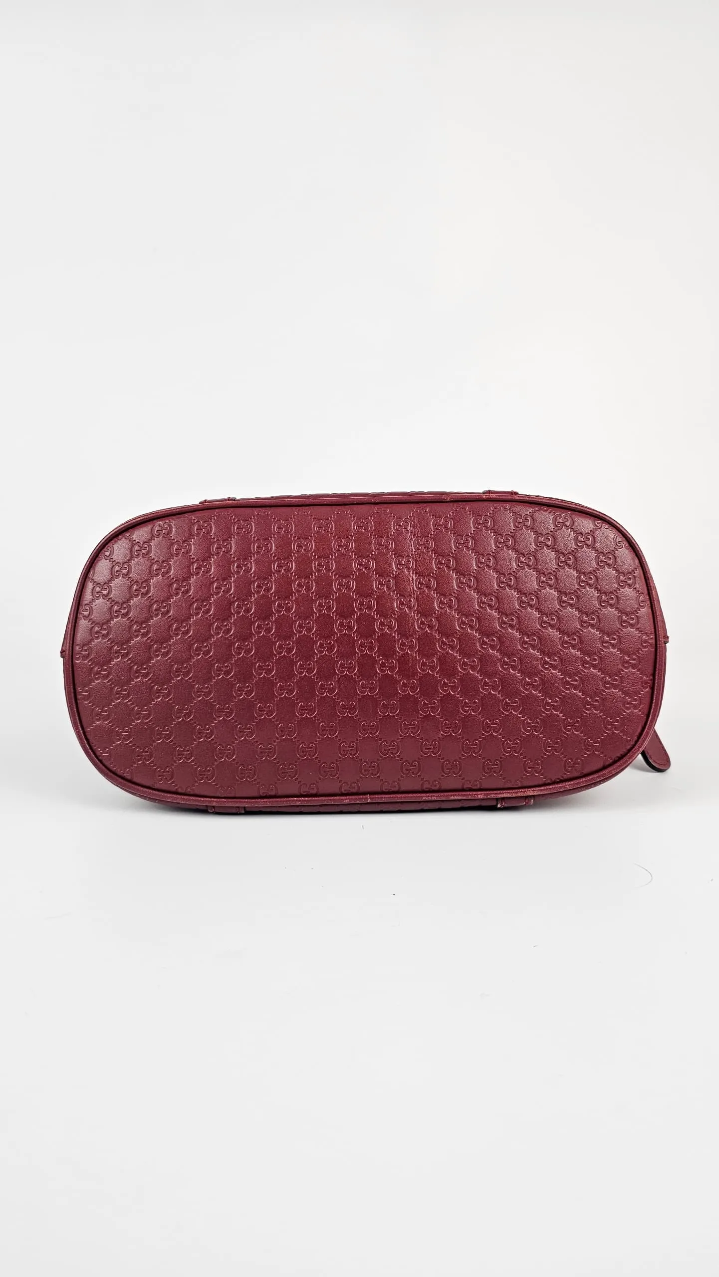 Red Mini Guccissima Leather Mini Dome Crossbody Bag