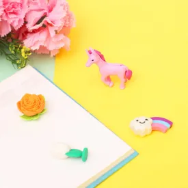 Unicorn Eraser Set