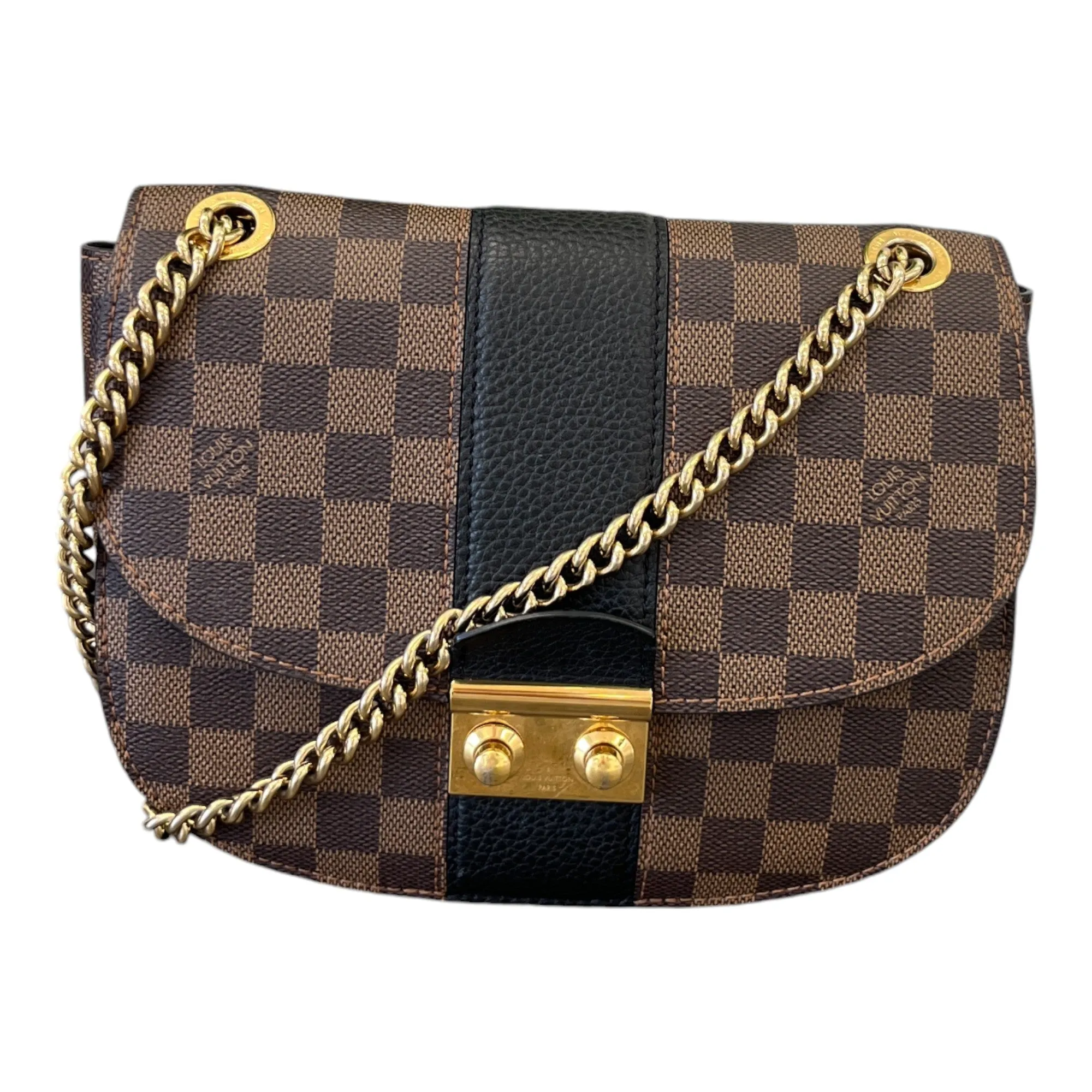 Women's Wight Damier Ebene Messenger Bag Brown